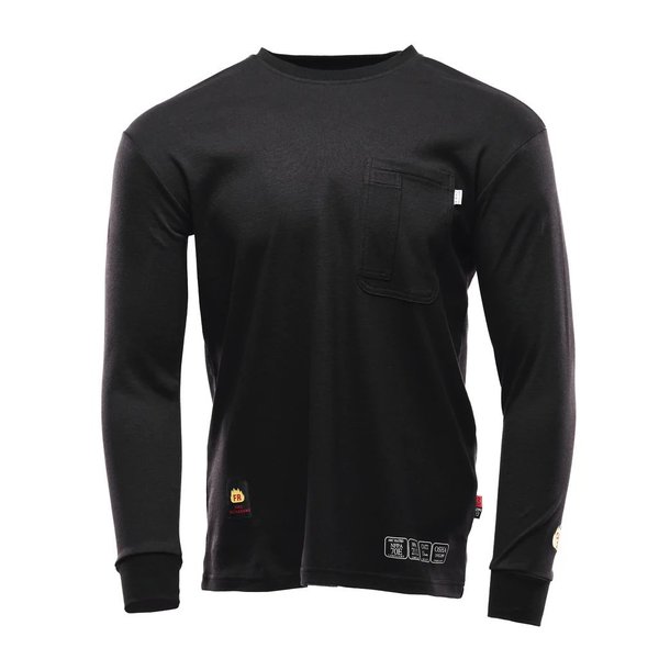 Kontra Uniforms Black Crewneck Shirt 2XL KON1144